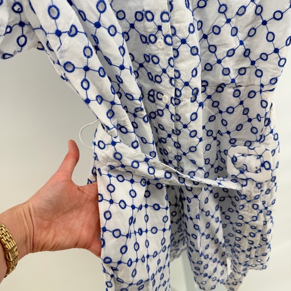 Alexis for Target Tulip Sleeve Embroidered Eyelet Belted Shirtdress - Picture 4 of 6